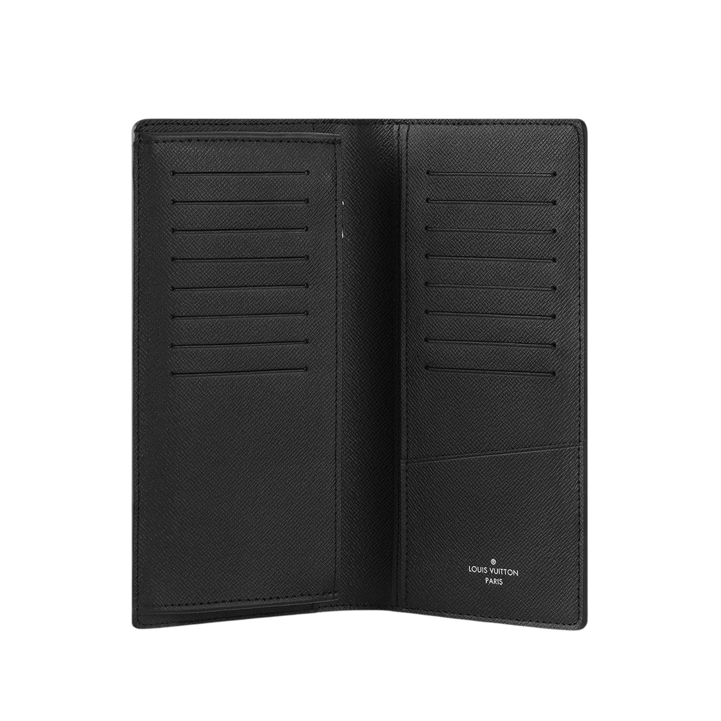 Louis Vuitton Brazza Wallet Monogram Eclipse Black Leather