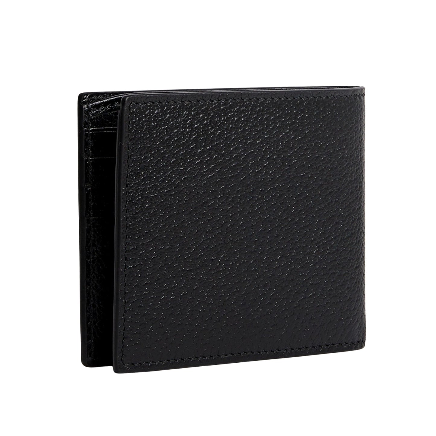 Gucci GG Marmont Bi-Fold Card Case Wallet Black Leather