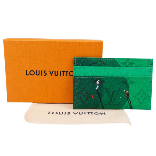 Louis Vuitton Monogram Golf Double Card Holder Wallet