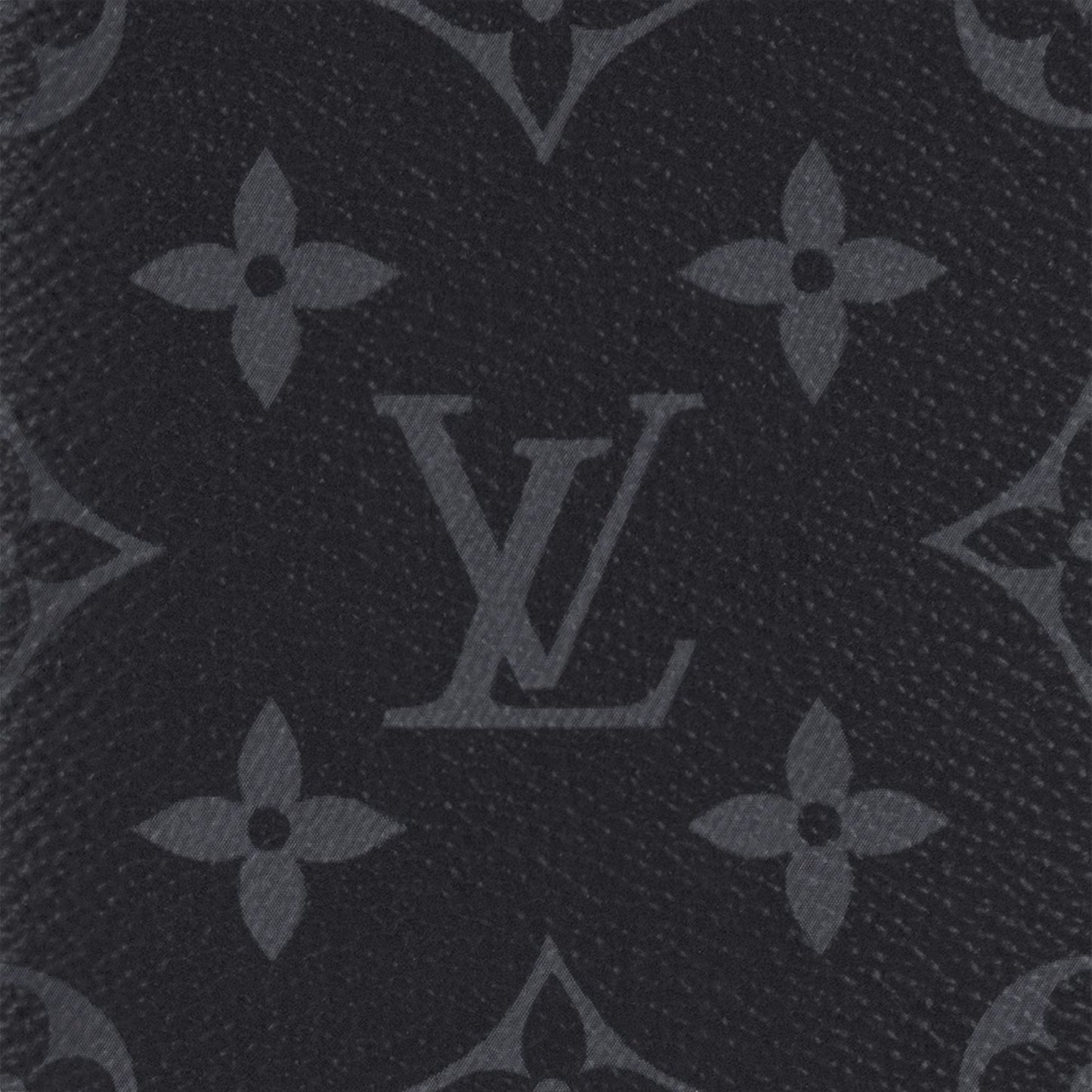 Louis Vuitton Brazza Wallet Monogram Eclipse Black Leather