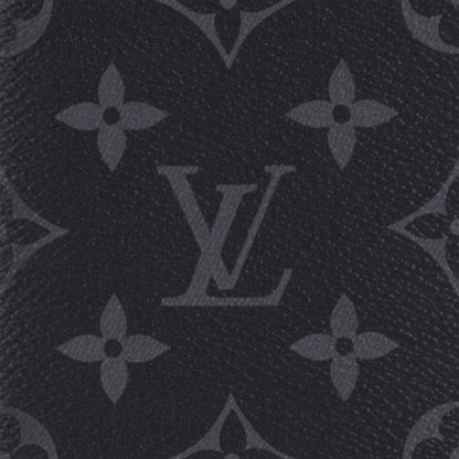 Louis Vuitton Brazza Wallet Monogram Eclipse Black Leather