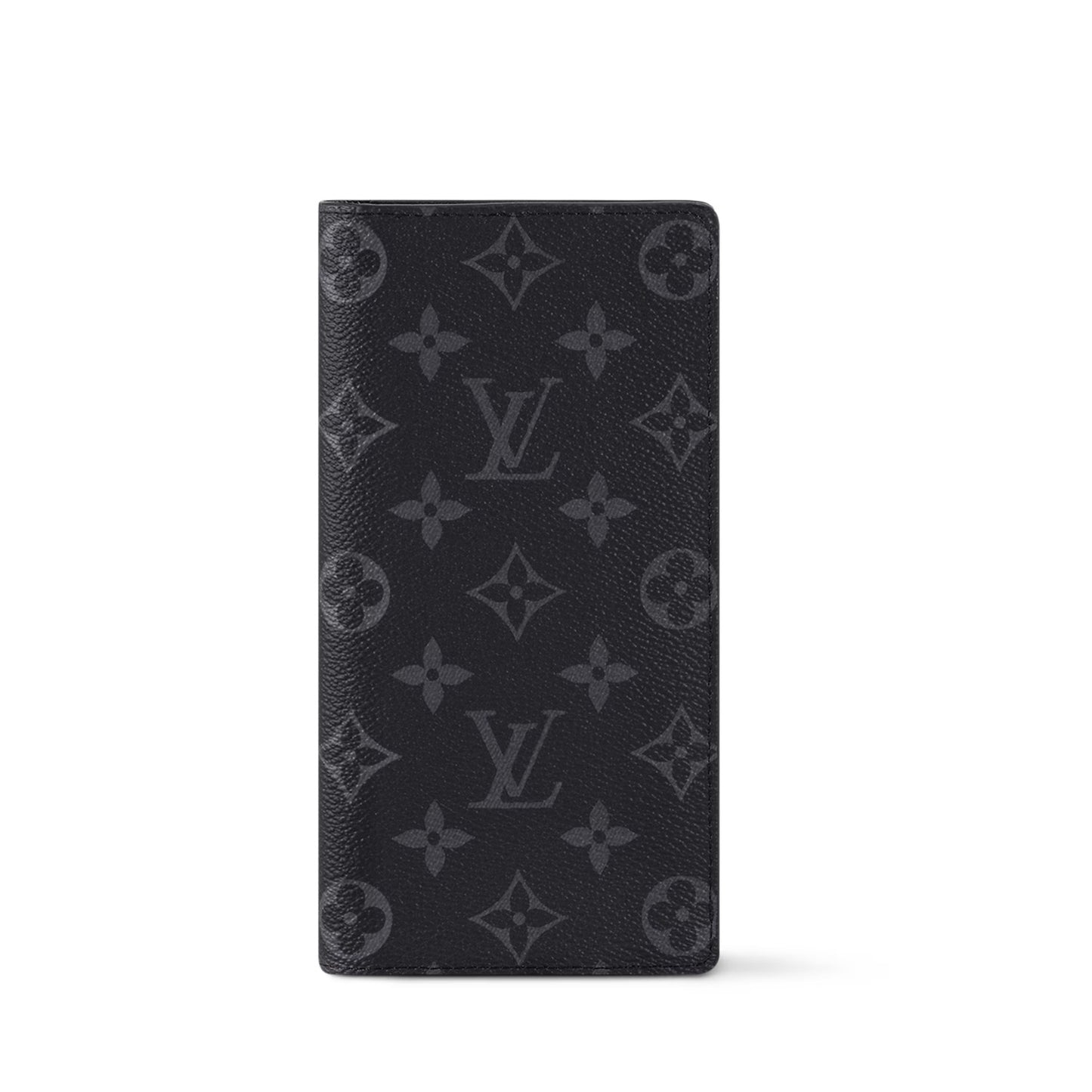 Louis Vuitton Brazza Wallet Monogram Eclipse Black Leather
