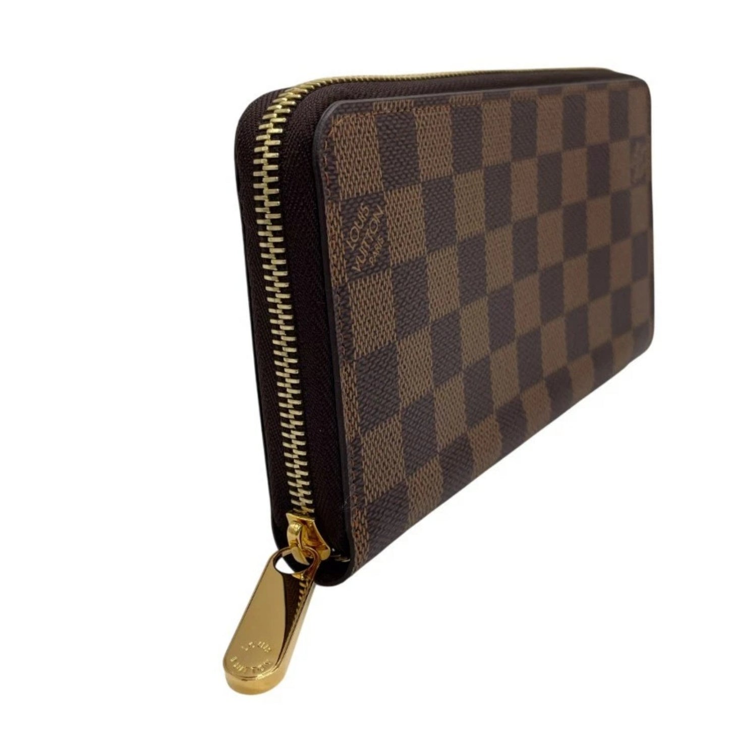 Louis Vuitton Damier Ebene Zippy Wallet Brown
