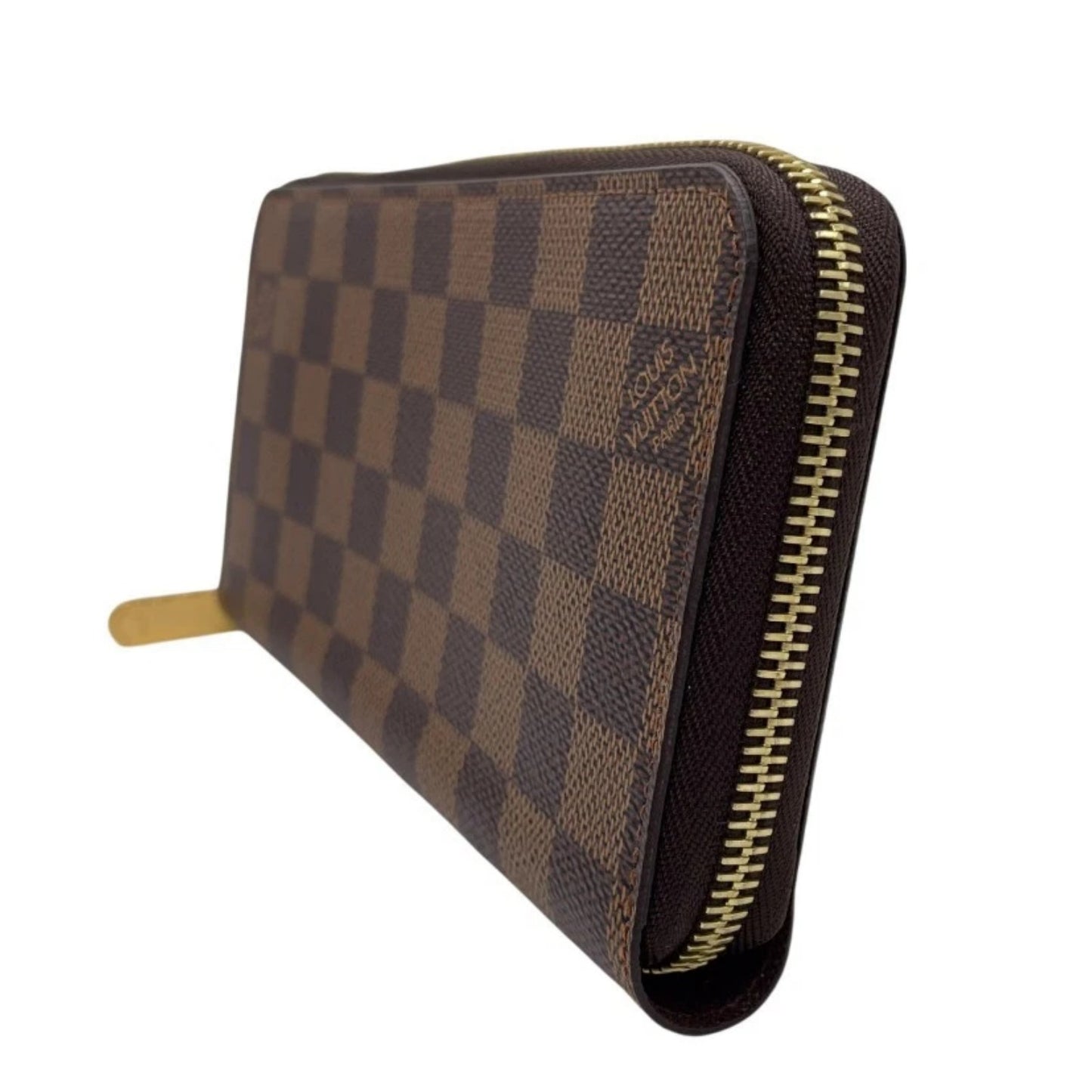Louis Vuitton Damier Ebene Zippy Wallet Brown