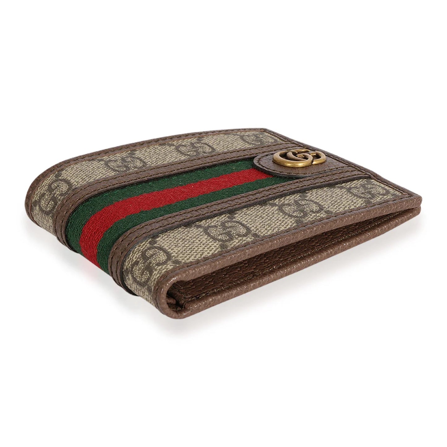 Gucci Ophidia GG Wallet Beige Ebony with Coin Pocket