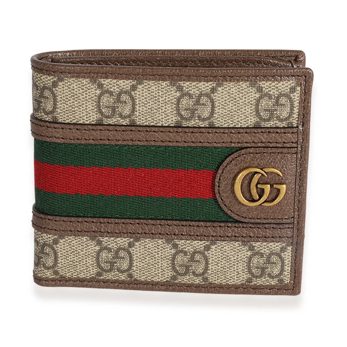 Gucci Ophidia GG Wallet Beige Ebony with Coin Pocket