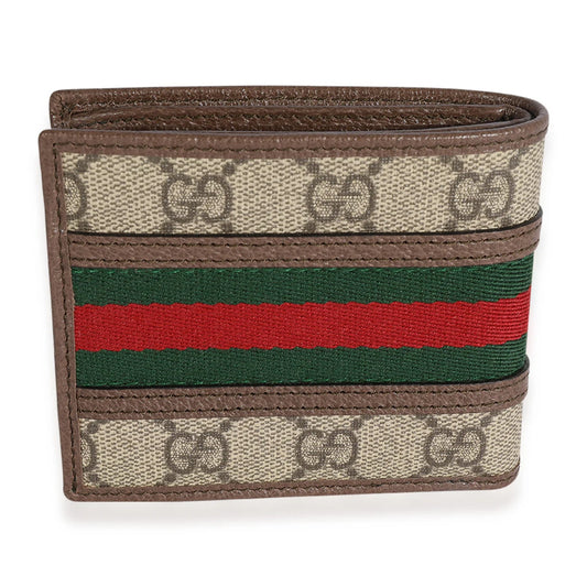 Gucci Ophidia GG Wallet Beige Ebony with Coin Pocket