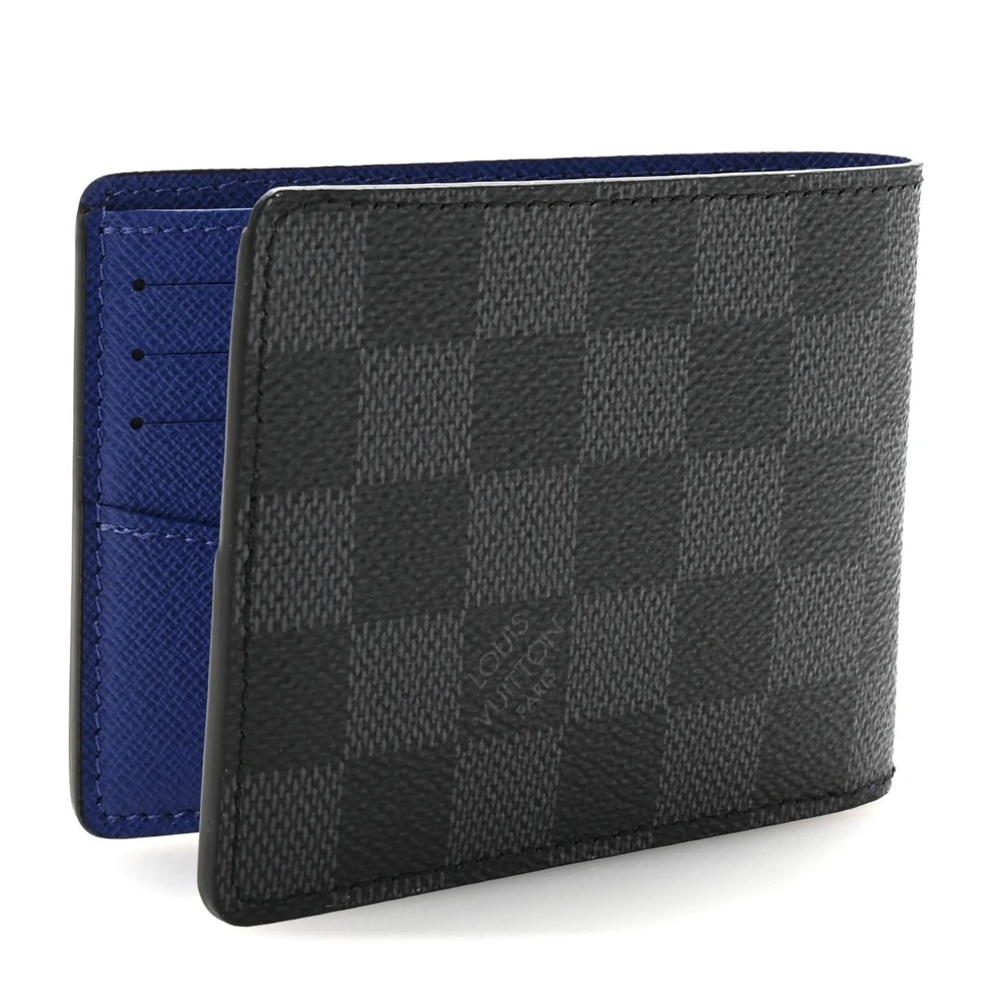 Louis Vuitton Slender Wallet Damier Graphite Indigo Blue