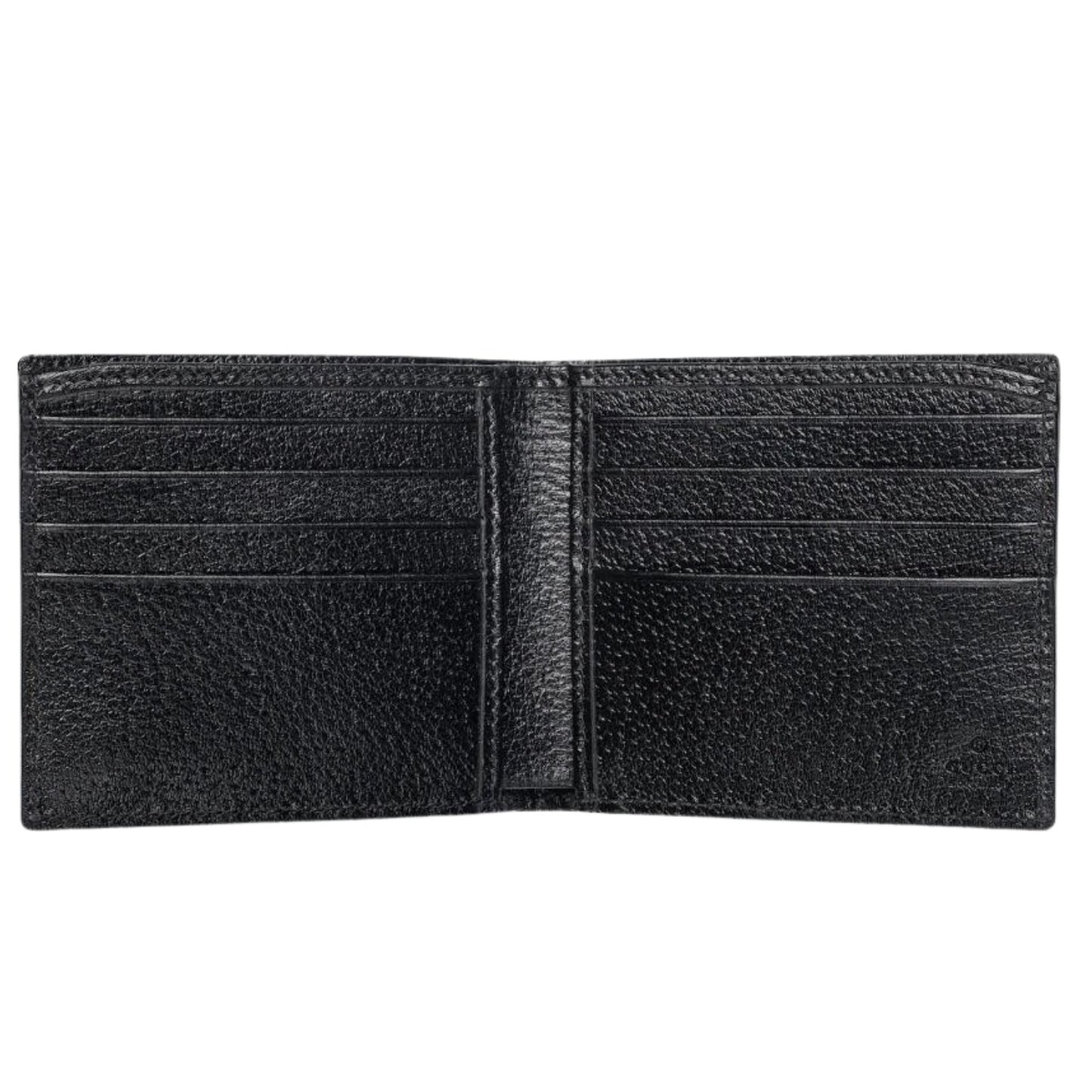 Gucci GG Marmont Bi-Fold Card Case Wallet Black Leather